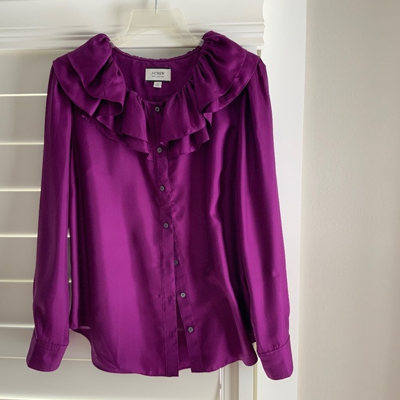 JCrew button down blouse in size medium. - Picture 1 of 5